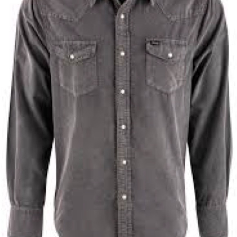True Grit Jackson Cord Gray Casual Button Down Shirt size XL - Picture 3 of 9